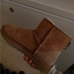 UGG Tan Suede Boots with Plush Lining